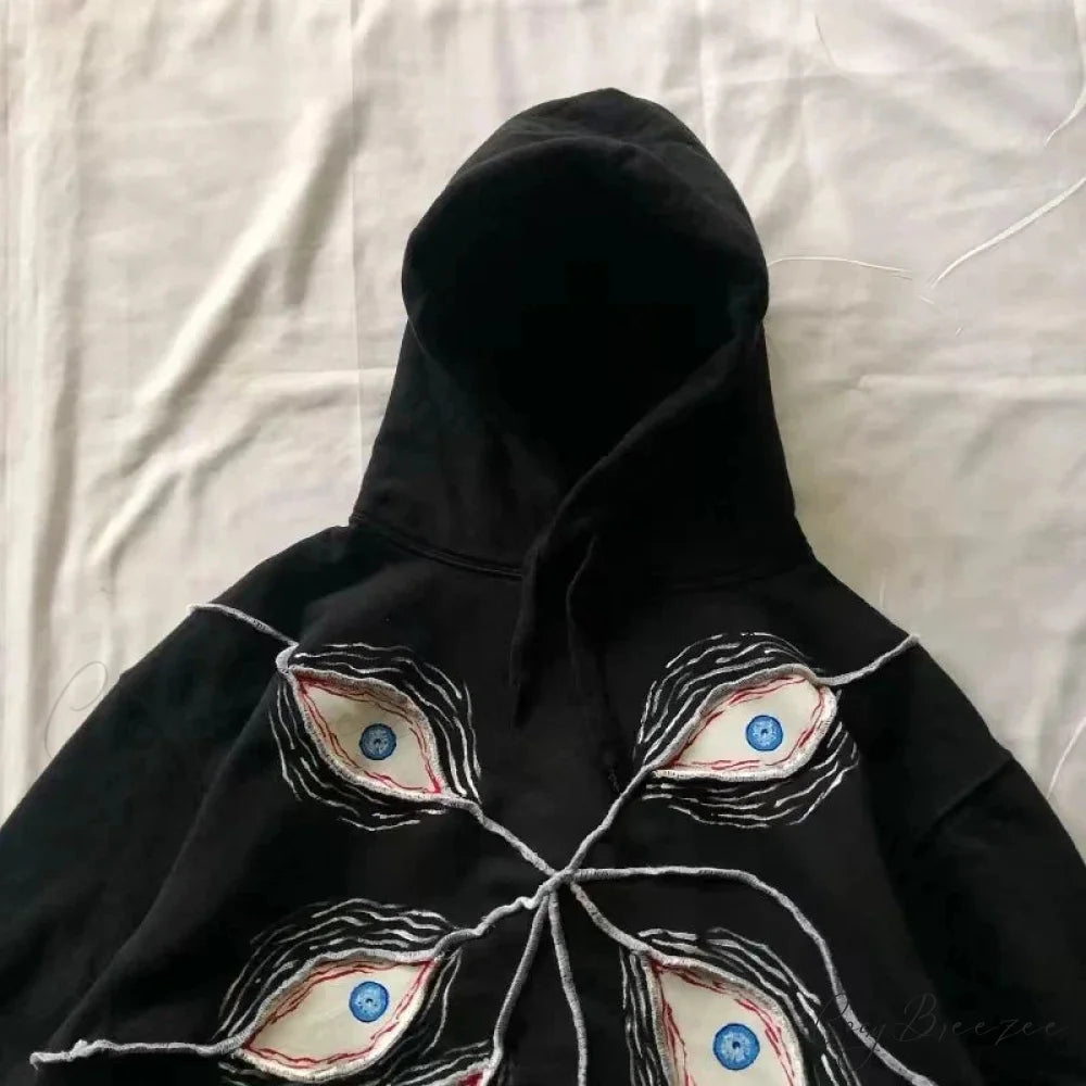 Eyeball Patch High Street Hoodie hoodies-241228