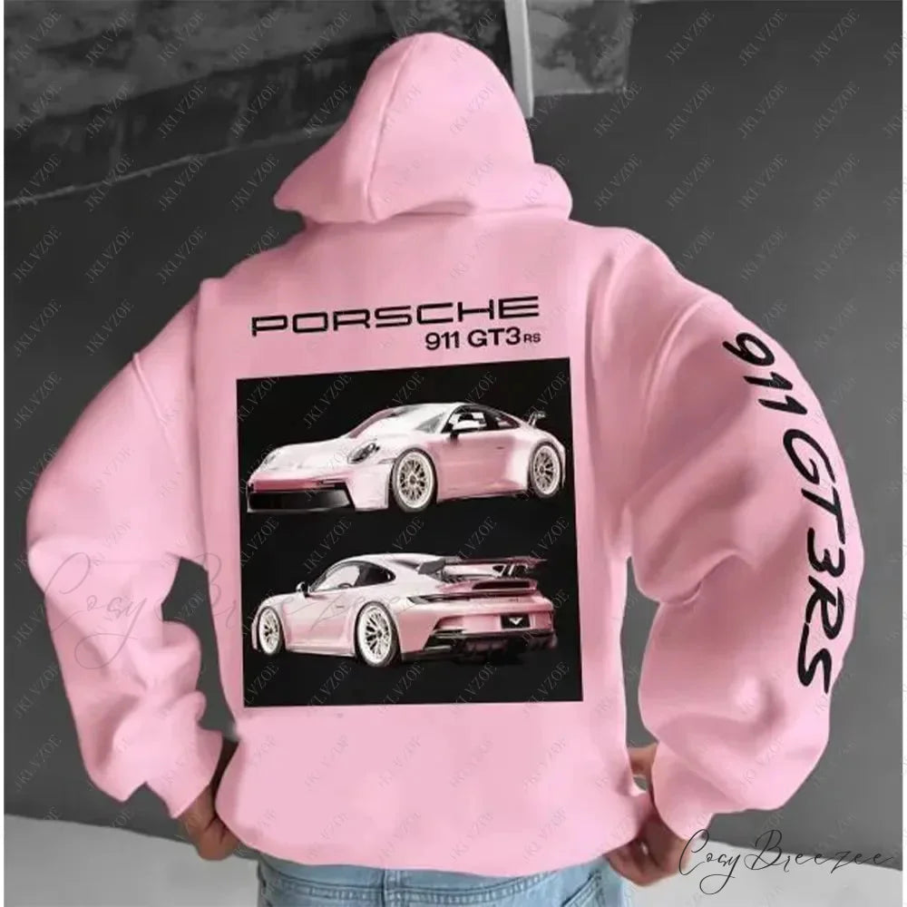F1 Racing Oversize Hoodie pink / S hoodies-241228