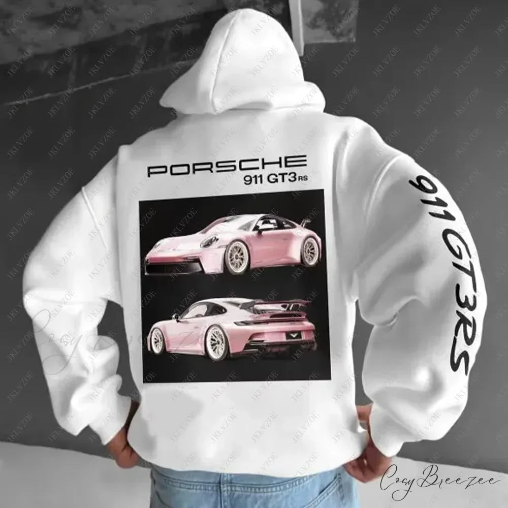 F1 Racing Oversize Hoodie white / S hoodies-241228