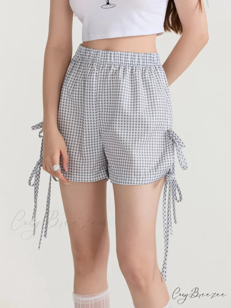 Fairycore Bowknot Loose Lounge Shorts short-250223