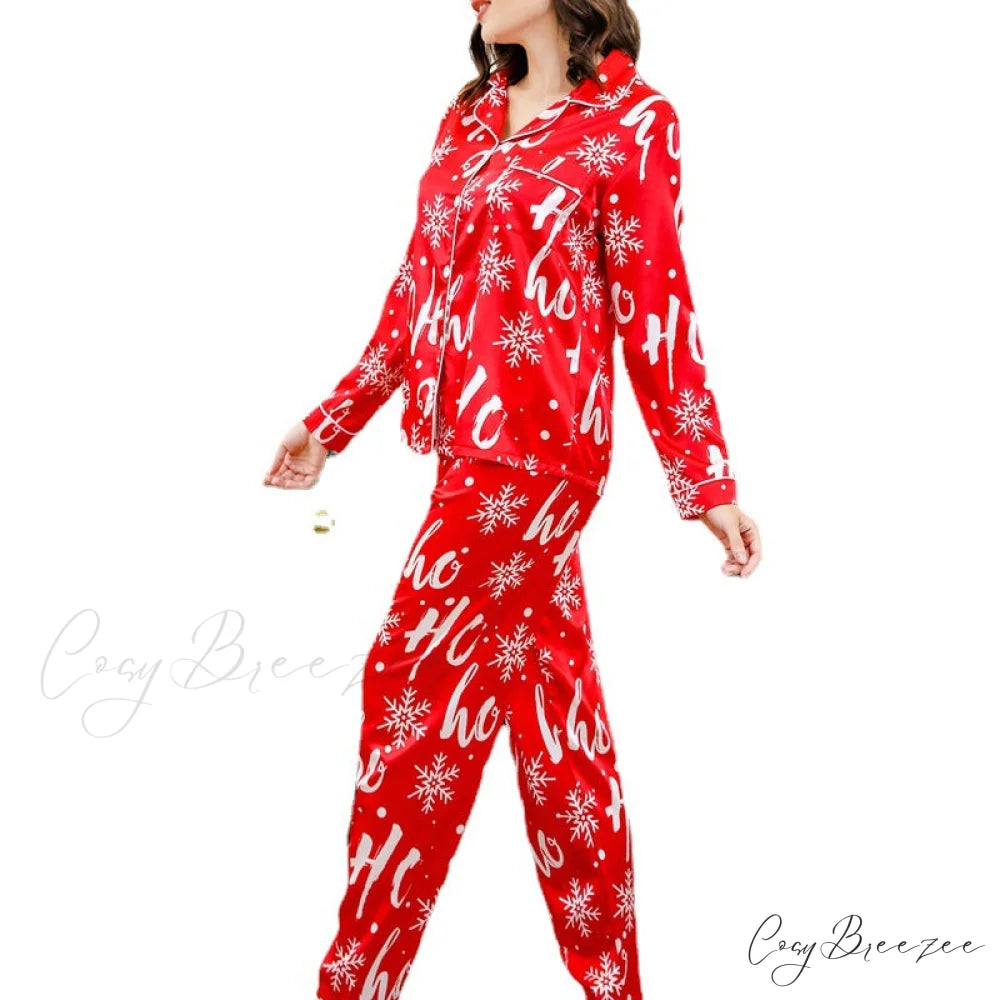 Family Matching Satin Pajama Suit