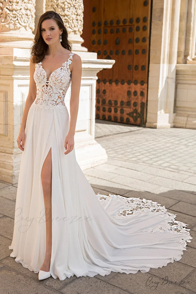 Fantastical Romance Graceful A-line Wedding Dress Ivory / 2