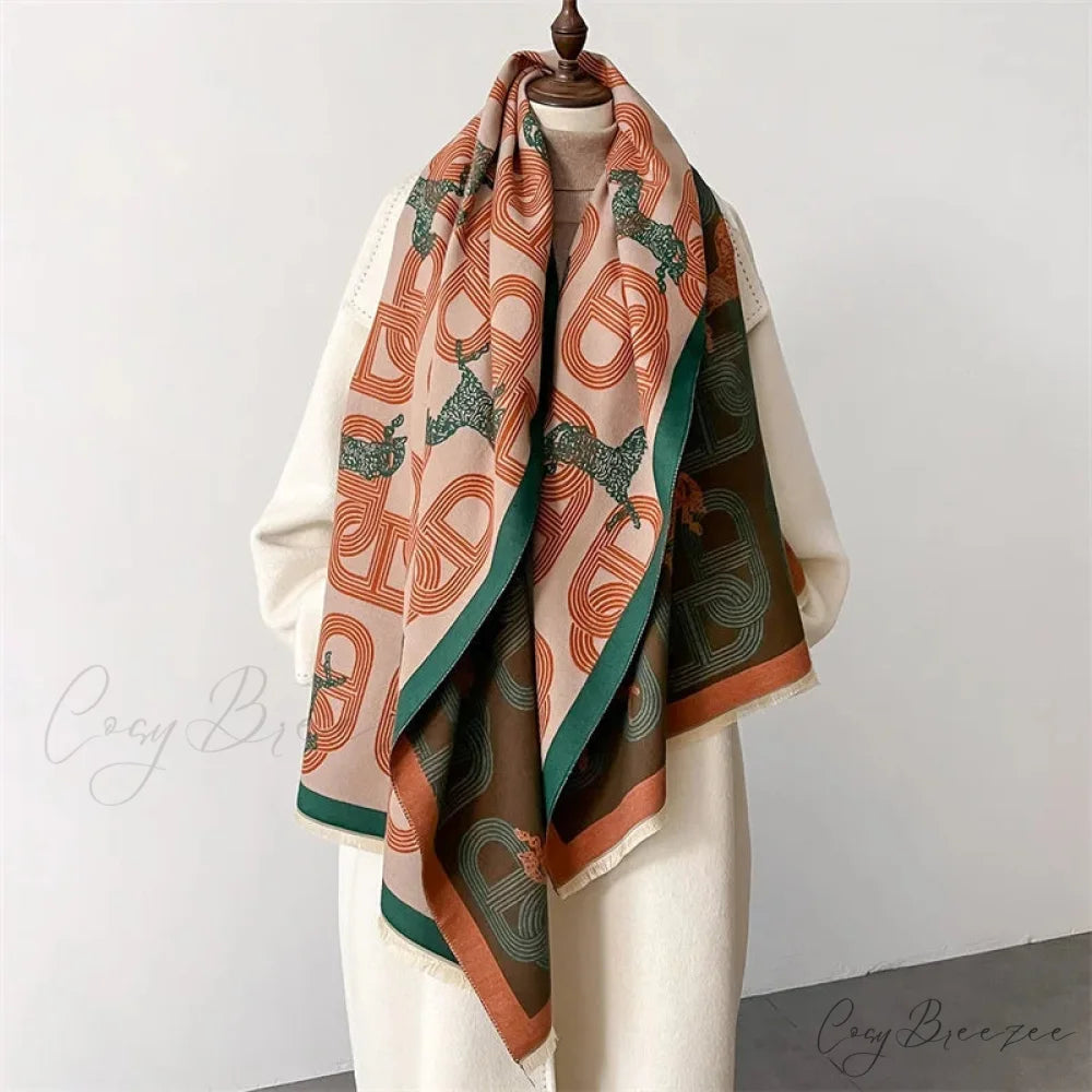 Fashion Cashmere Pashmina Scarf red1 scarf-241228