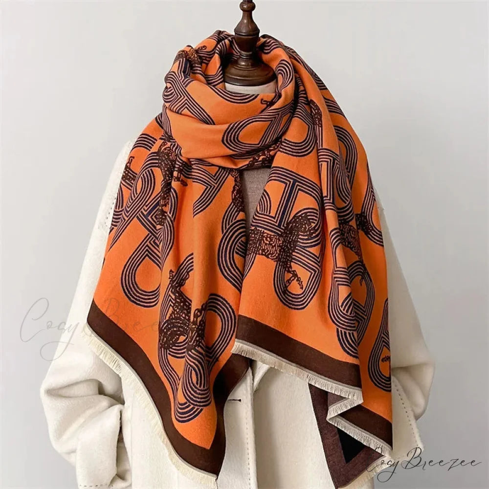 Fashion Cashmere Pashmina Scarf red3 scarf-241228