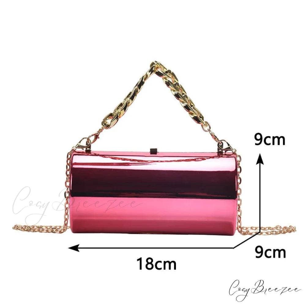 Fashion Cylinder Mini Evening Crossbody Handbag handbag-250126