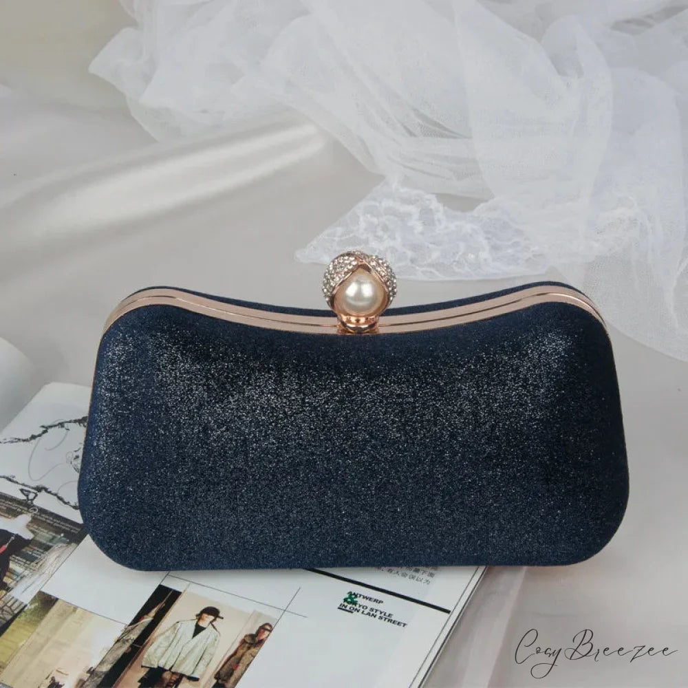 Fashion Evening Clutch Tassel Chain Dark Blue / 20x5x11cm clutchbag-250126