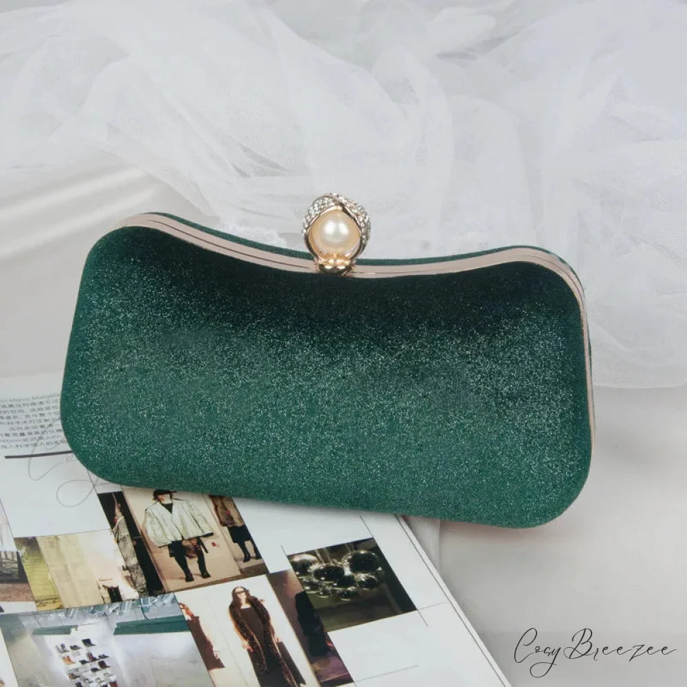 Fashion Evening Clutch Tassel Chain Green / 20x5x11cm clutchbag-250126
