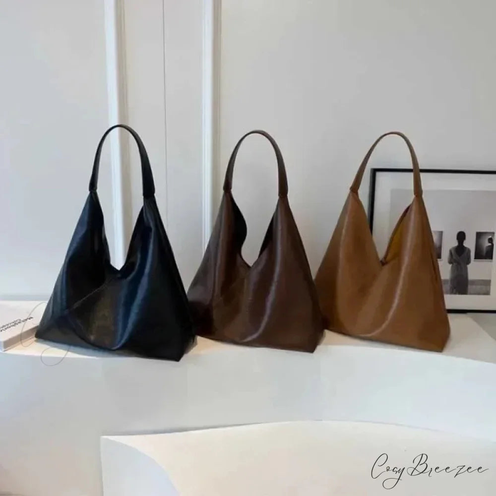Fashion Leather Big Hobo Bag shoulder-250126