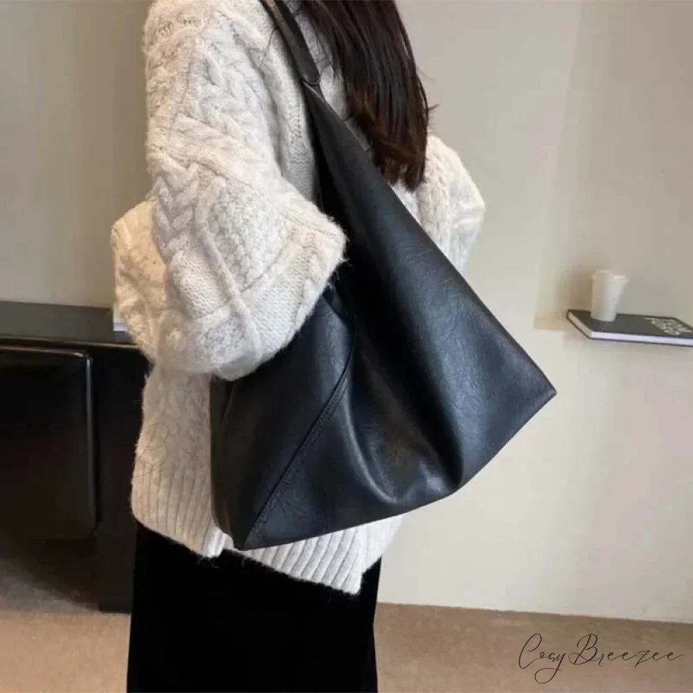 Fashion Leather Big Hobo Bag shoulder-250126