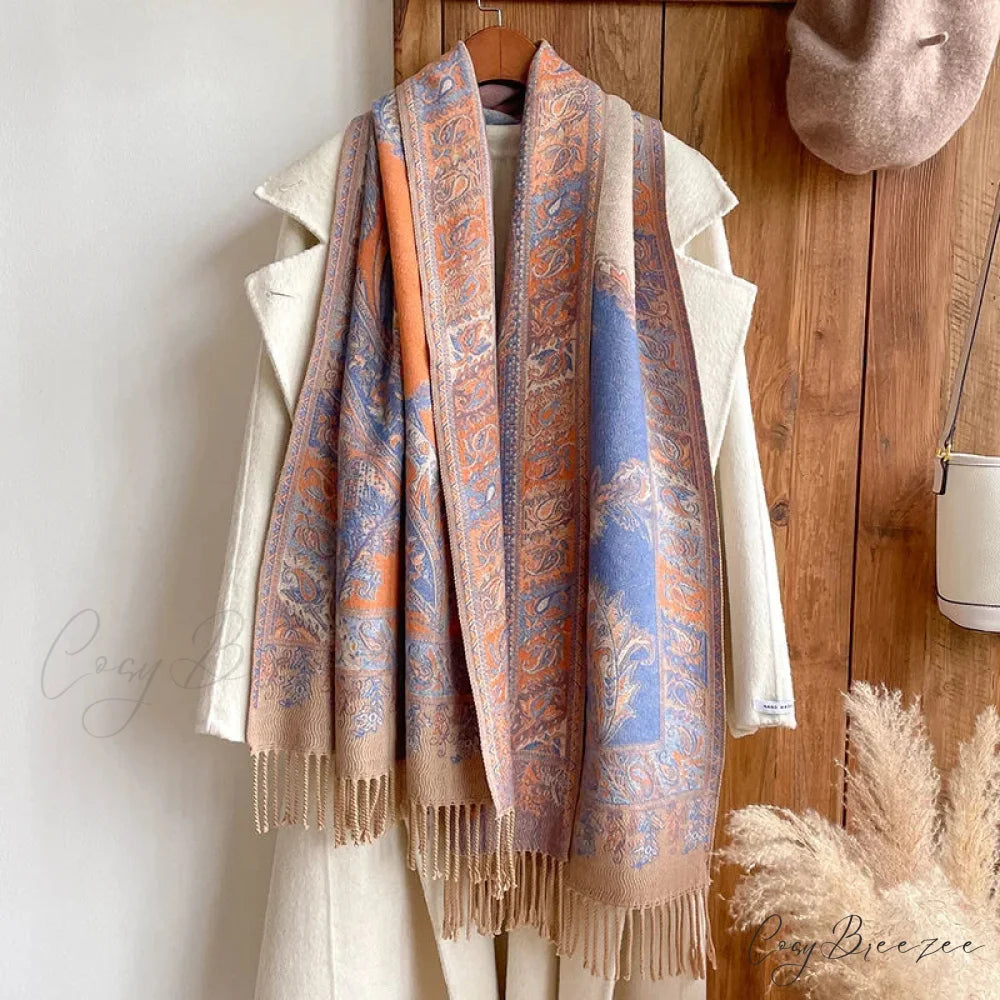Fashion Premium Brand Winter Poncho Scarf scarf-241228