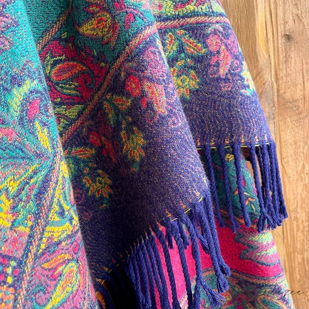 Fashion Premium Brand Winter Poncho Scarf scarf-241228