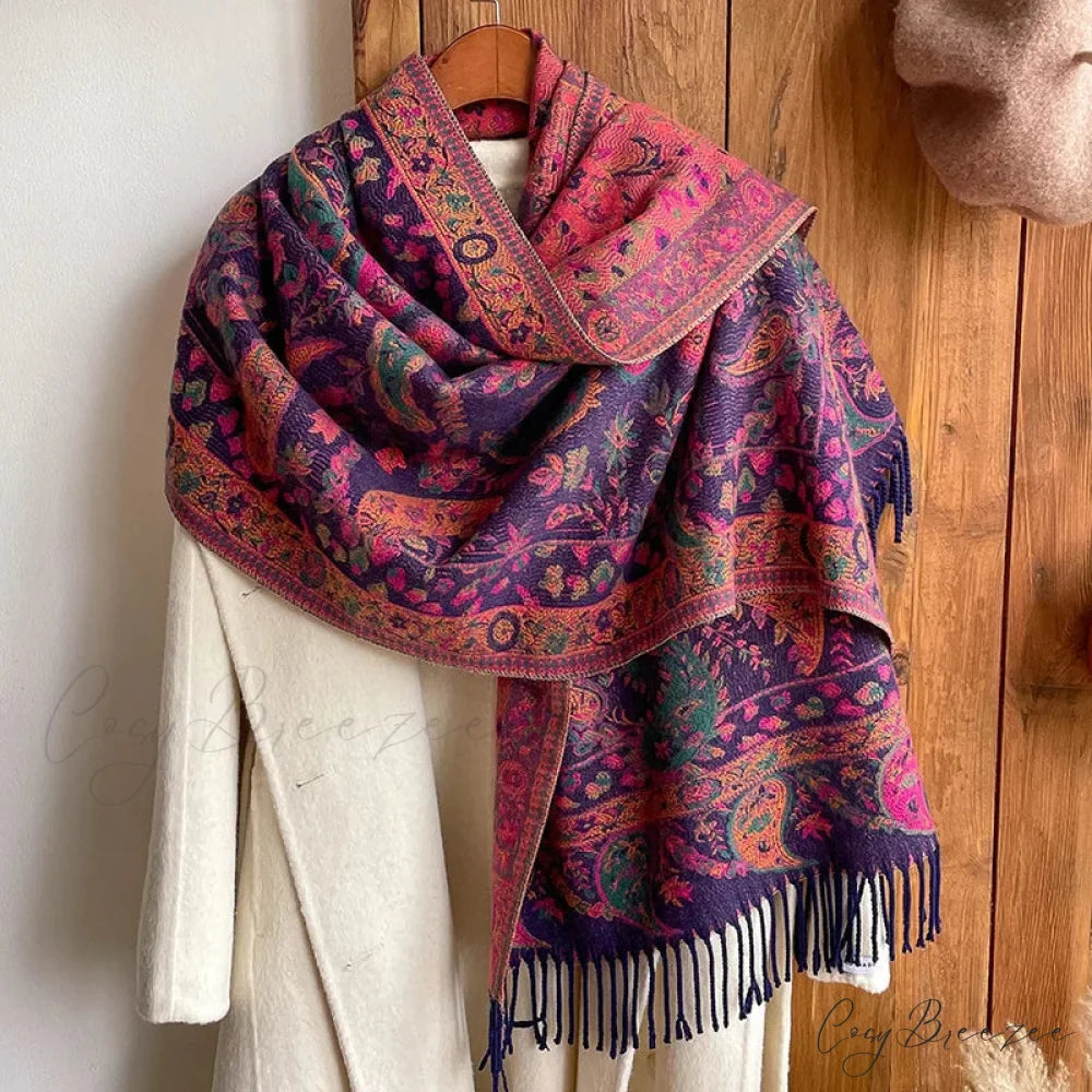 Fashion Premium Brand Winter Poncho Scarf Color12 scarf-241228