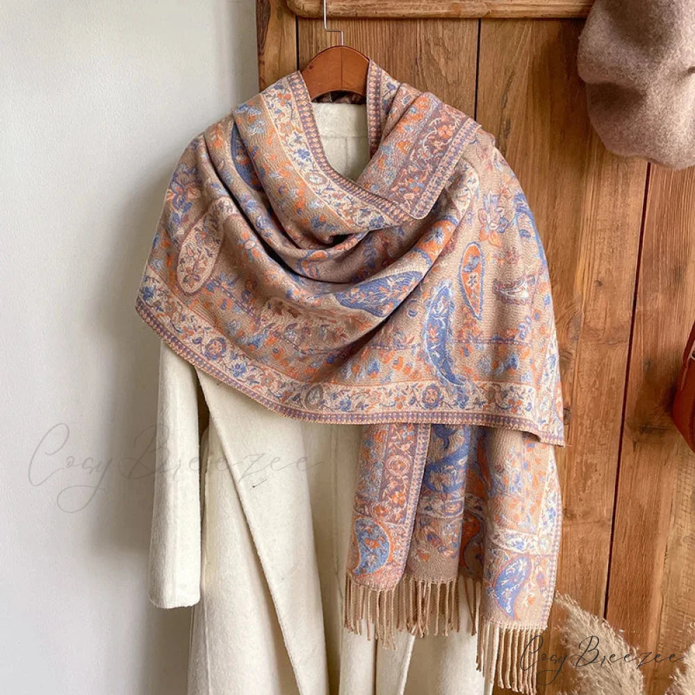 Fashion Premium Brand Winter Poncho Scarf Color13 scarf-241228