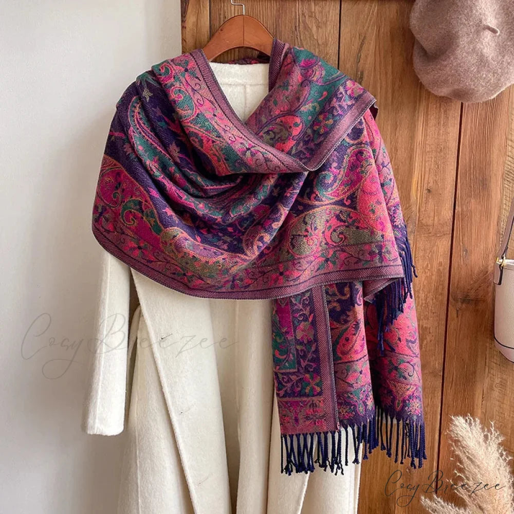 Fashion Premium Brand Winter Poncho Scarf Color14 scarf-241228