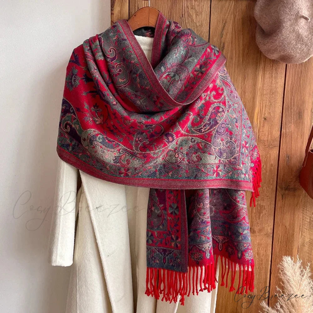 Fashion Premium Brand Winter Poncho Scarf Color16 scarf-241228