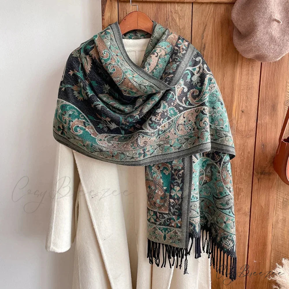 Fashion Premium Brand Winter Poncho Scarf Color17 scarf-241228