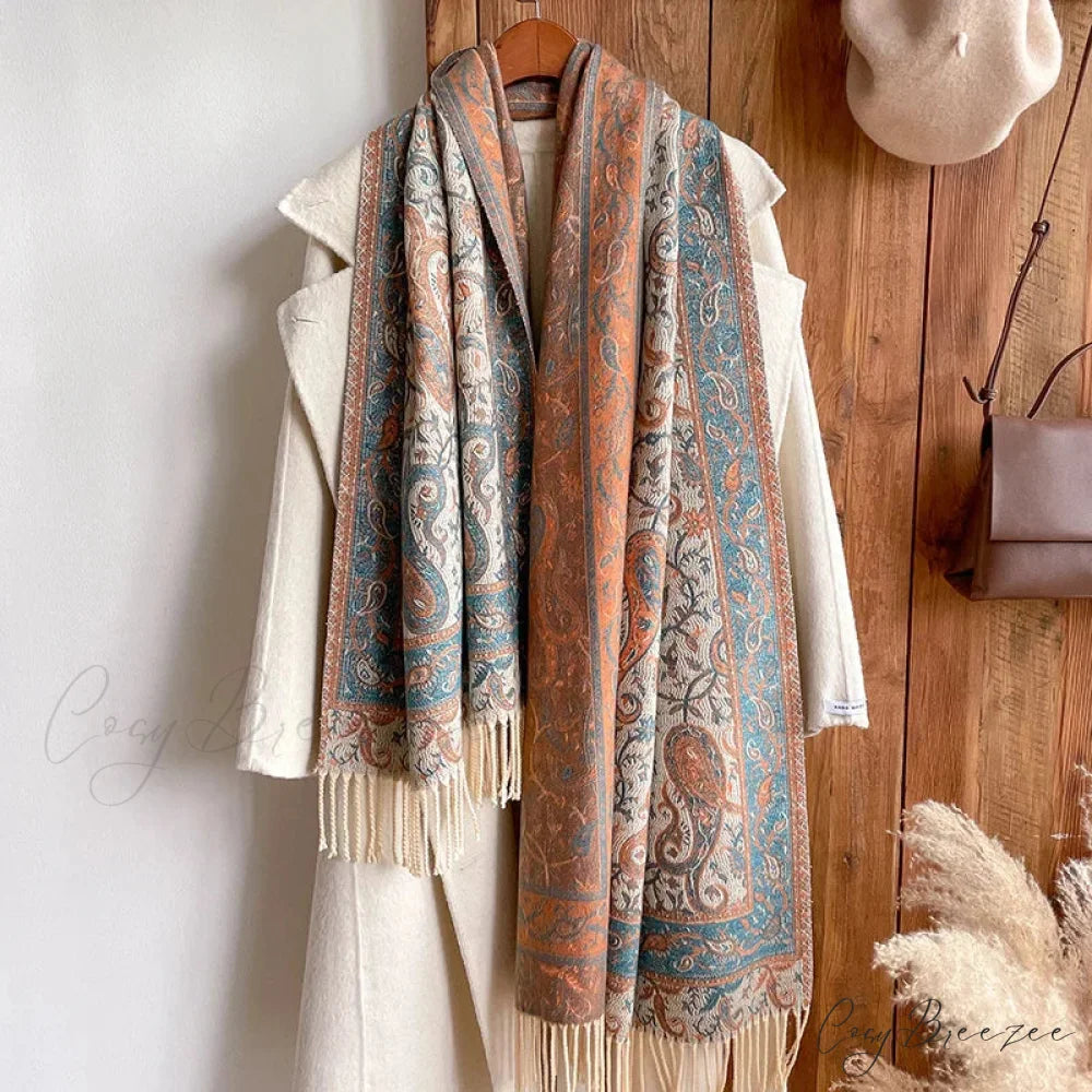 Fashion Premium Brand Winter Poncho Scarf Color18 scarf-241228