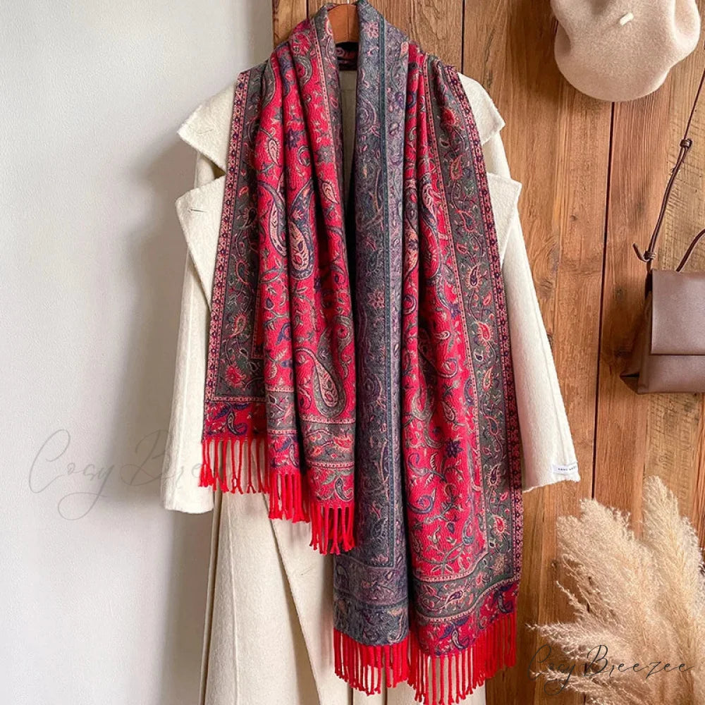 Fashion Premium Brand Winter Poncho Scarf Color7 scarf-241228