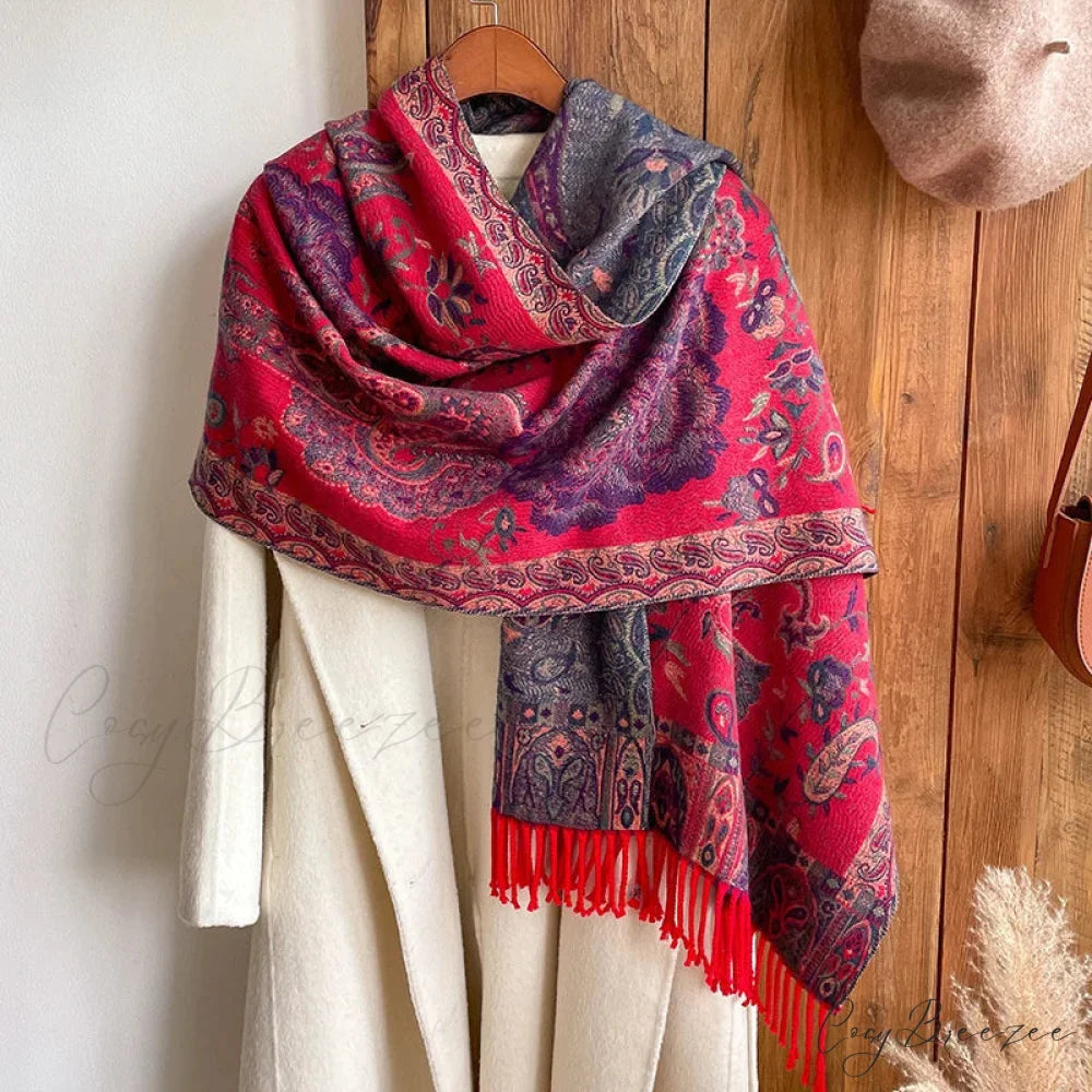 Fashion Premium Brand Winter Poncho Scarf Color8 scarf-241228