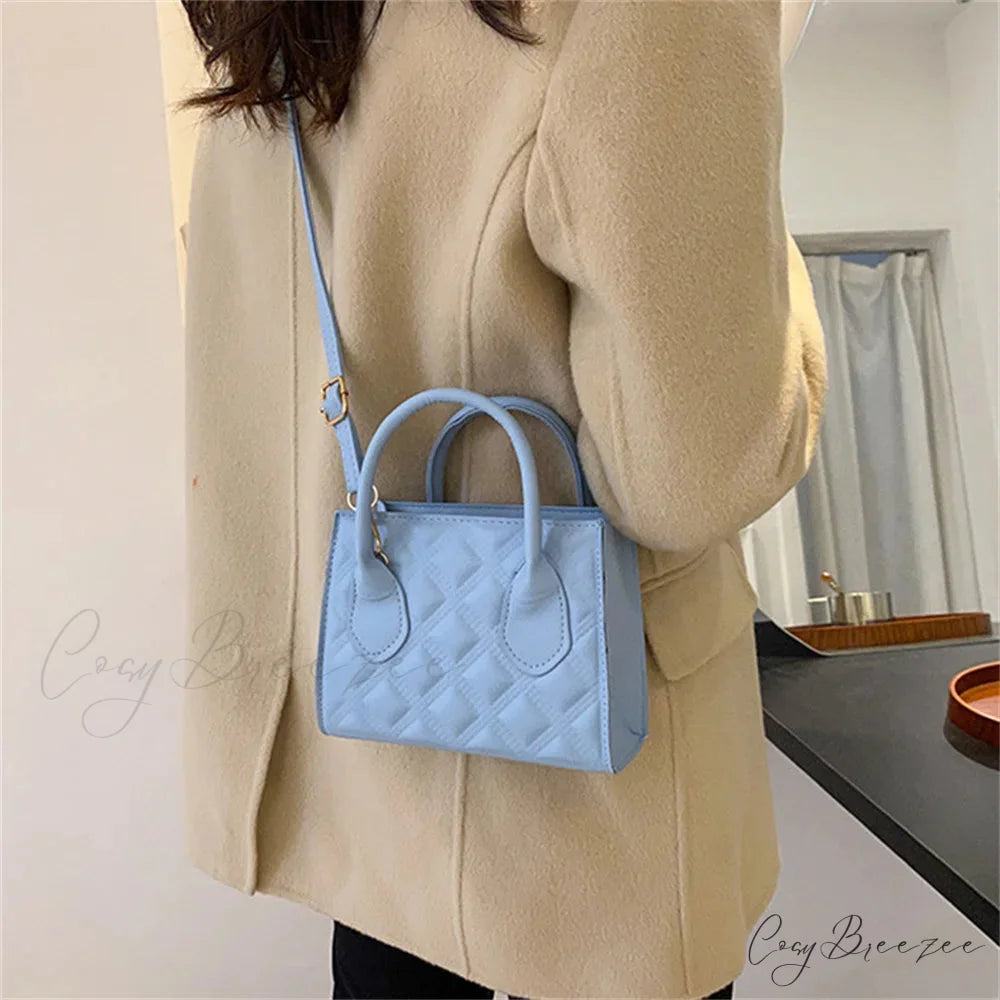 Fashion Retro PU Small Square Crossbody Handbag handbag-250126
