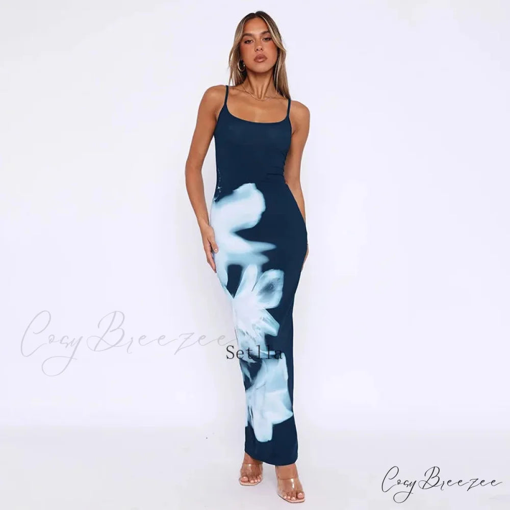 Fashion Sleeveless Slip Long Maxi Dress