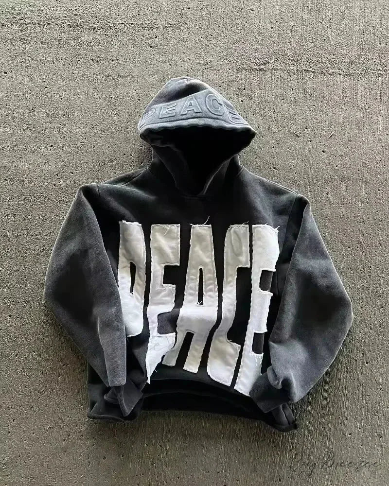 Fashion Trend Fleece Padded Zipper Hoodie black 9 / M hoodies-241228