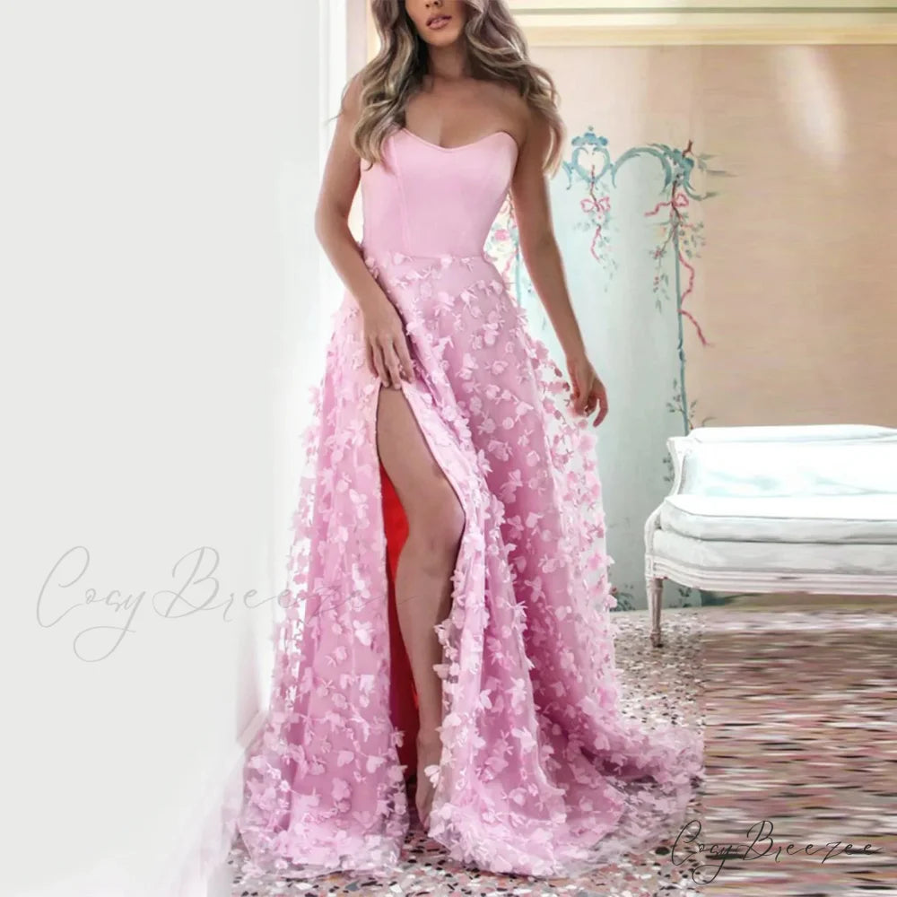 Fashionable Casual Spring Summer Denim Single-Breasted Lapel Maxi Dress Pink / S