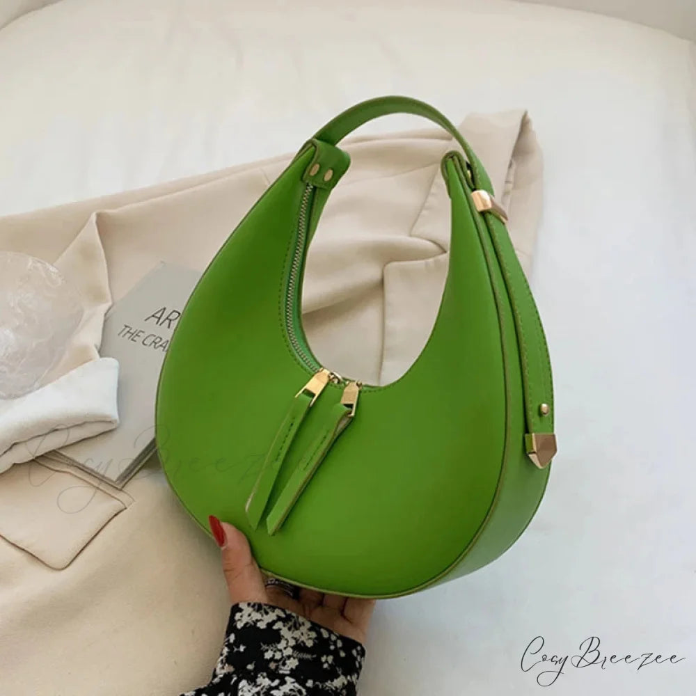 Felt Mini Autumn Winter Square Handbag Green / 24x7x12cm handbag-250126