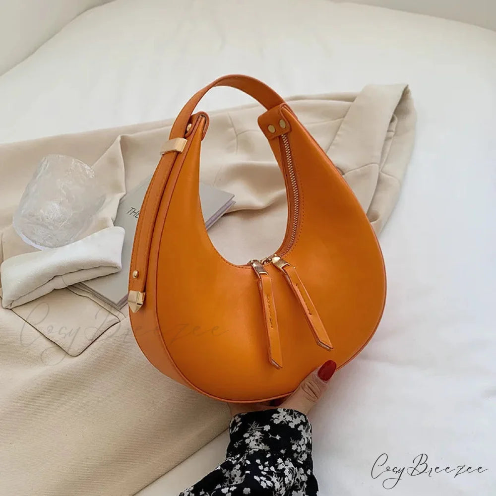 Felt Mini Autumn Winter Square Handbag Orange / 24x7x12cm handbag-250126