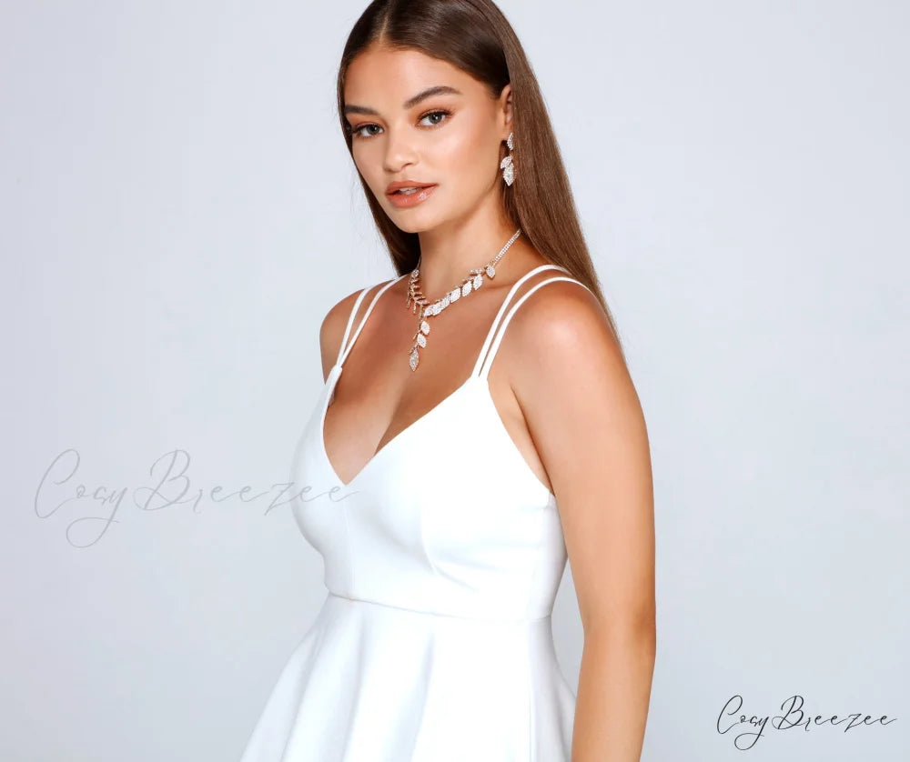 Flirty And Frilly Charming Pleated Skater Dress