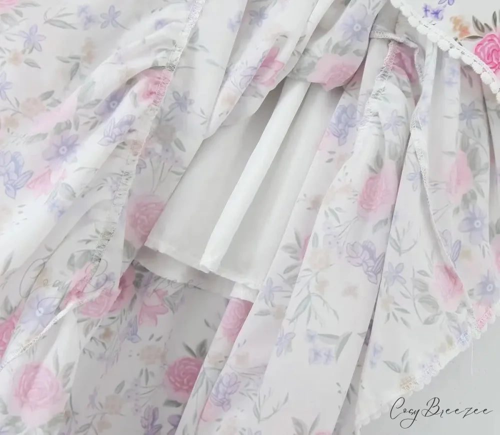 Floral Elastic Stylish Waist Maxi Skirt