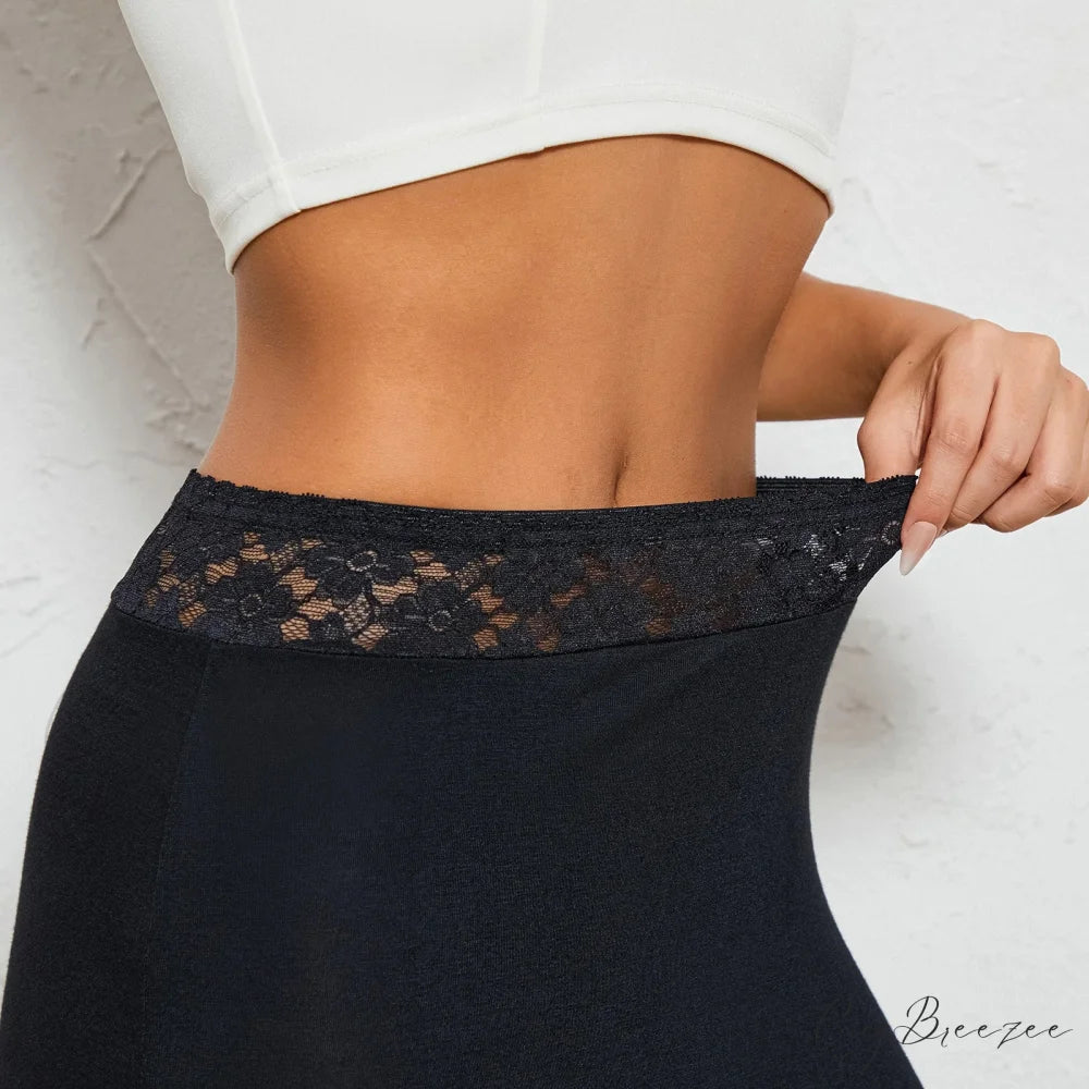 Floral Lace Belt Inner Skirt skirts-250223