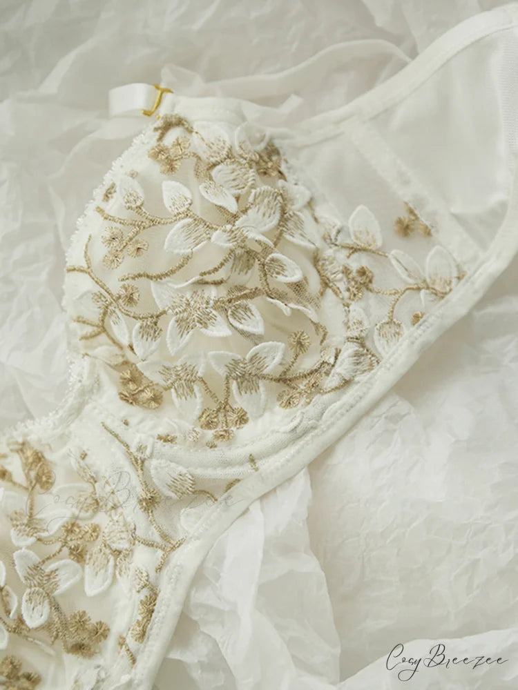 Floral Mesh Lace Trendy Crop Corset Top