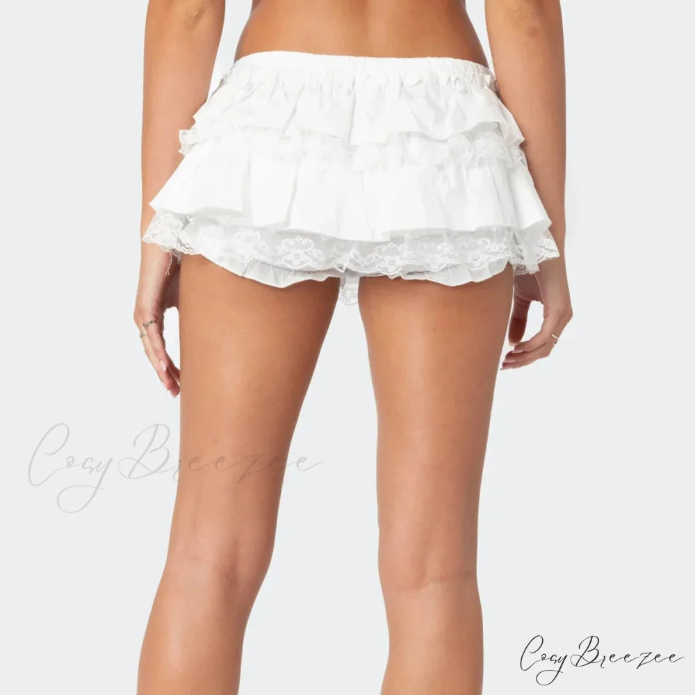Flowy Ruffle Tiered Bloomer Skirt skirts-250223