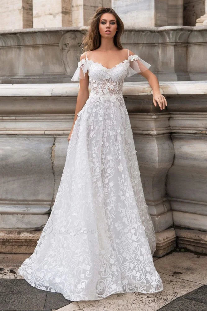 For Lifelong Romance Trendy Backless Tulle Maxi Dress Ivory / 2