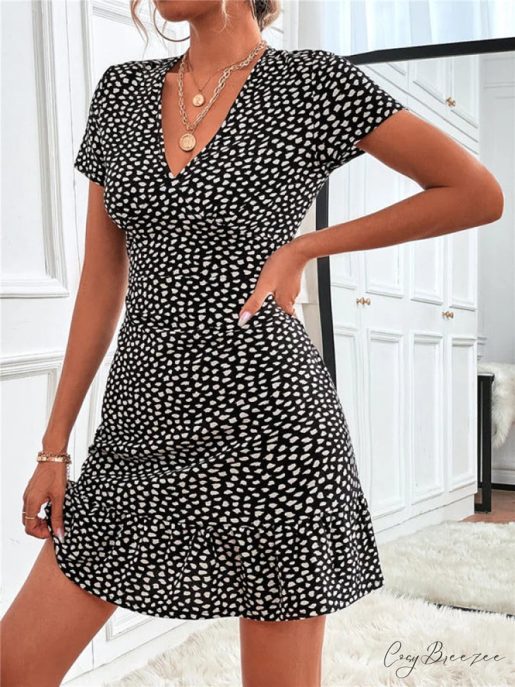 for V Arm Patterned Brief Gown Neck Woven Women