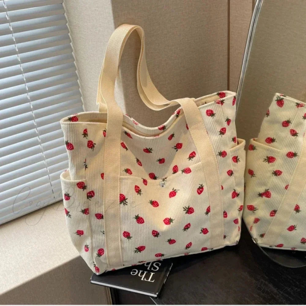 Forest Corduroy Simple Bag shoulder-250126