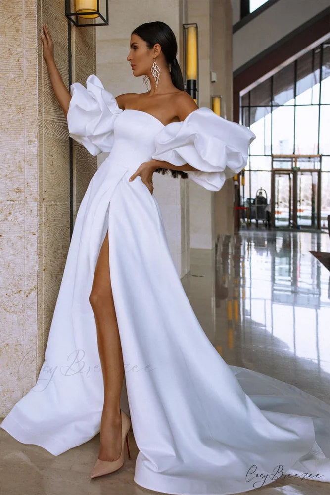Forever Is Ours Trendy Satin Strapless Maxi Dress