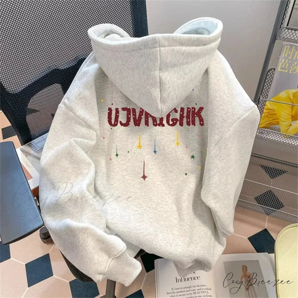 Funny Graffiti Graphic Y2K Hoodie hoodies-241228