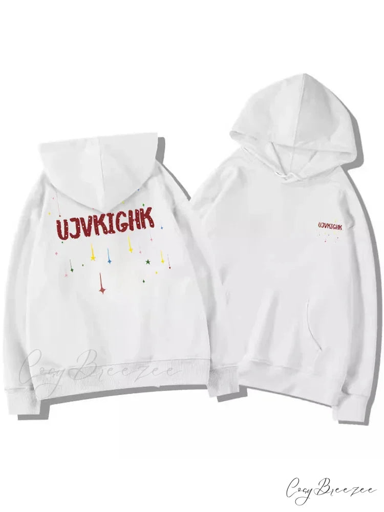 Funny Graffiti Graphic Y2K Hoodie WHITE / M(40-50KG) hoodies-241228