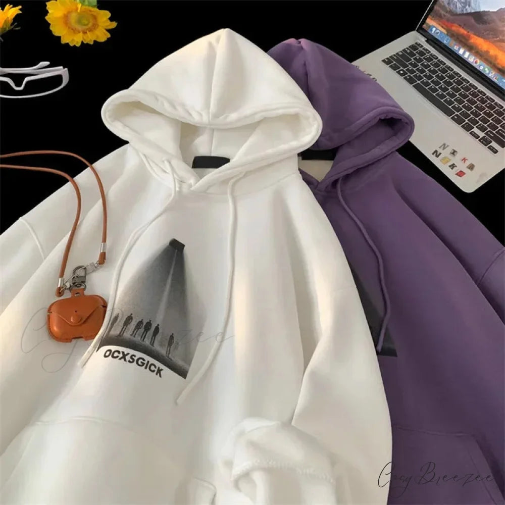 Funny Graphic Fleece Y2K Hoodie hoodies-241228