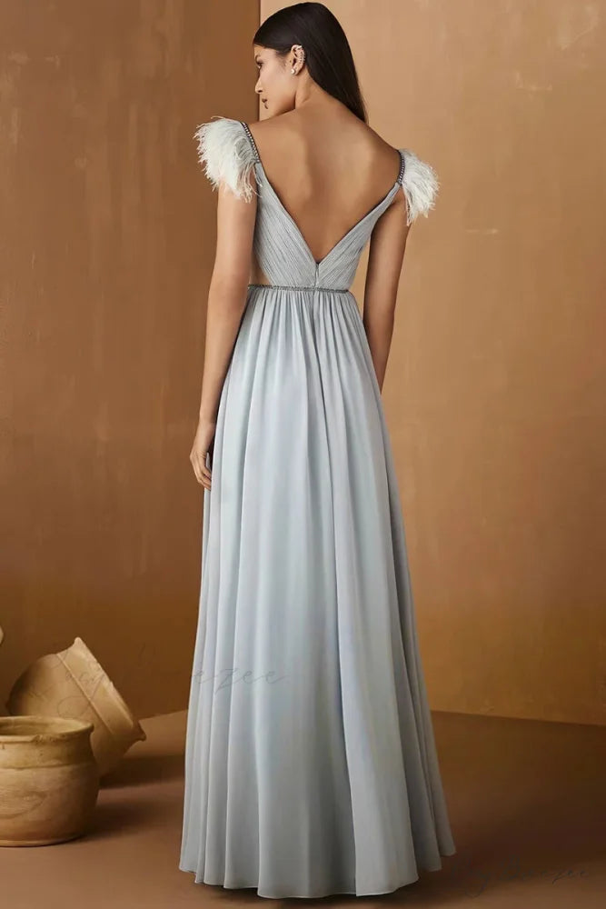 Glamorous Affair Graceful Chiffon Maxi Dress