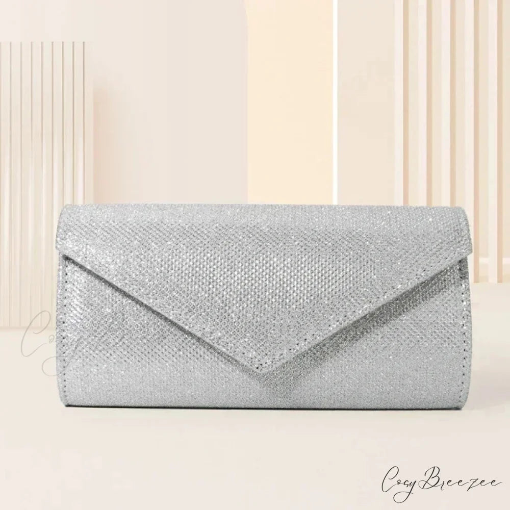 Glitter Envelope Chain Evening Clutch Bag clutchbag-250126