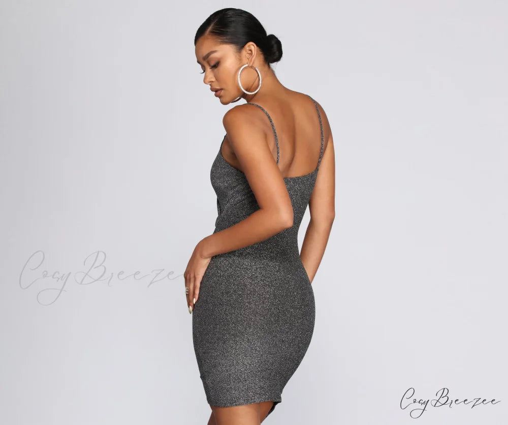 Glitter Gal Stylish Mini Dress