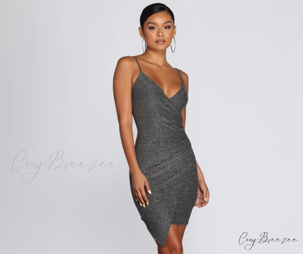 Glitter Gal Stylish Mini Dress