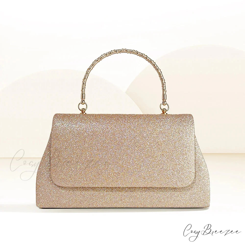 Glitter Sequin Evening Purses Gold clutchbag-250126