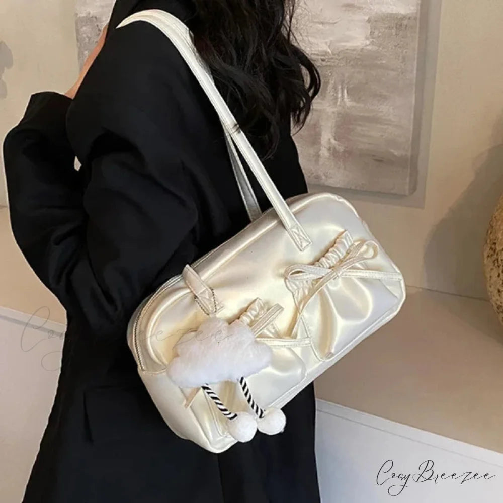 Glossy PU Sewing Thread Bag shoulder-250126