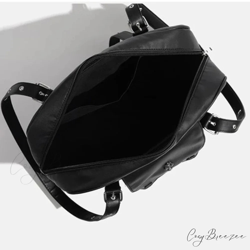 Gothic Sweet Lolita Large Capacity Y2K Bag Black / 35cmX27.5CMX9.5cm