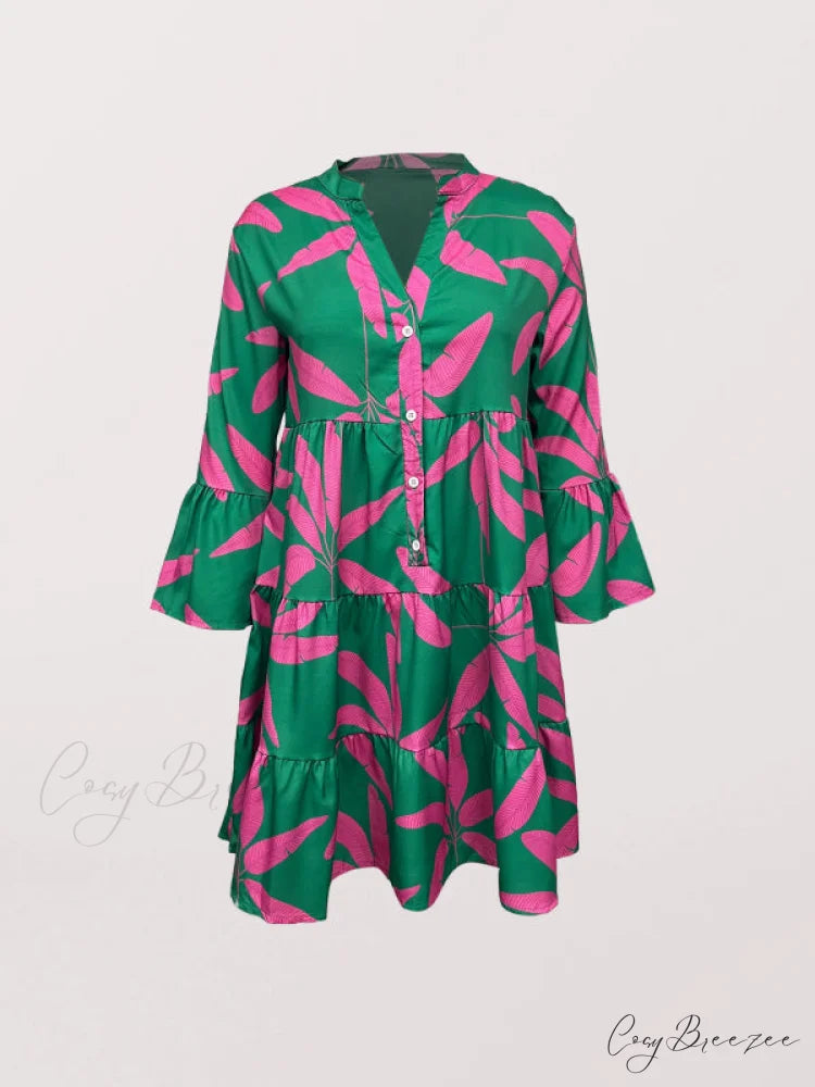 Gown for Design Bell Flowered Arm Women
