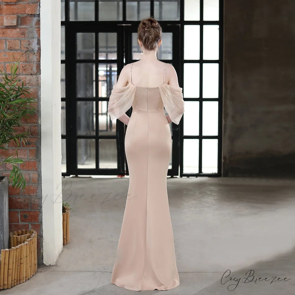 Grace Mesh Stylish Trim Sleeve Dress